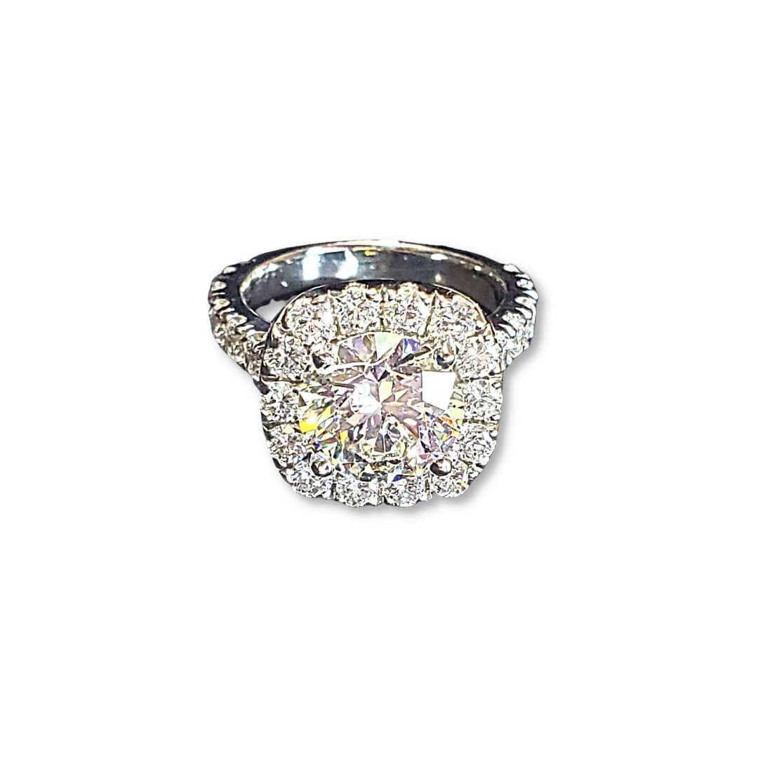 Custom diamond engagement ring_custom jewelry design_long island_new york