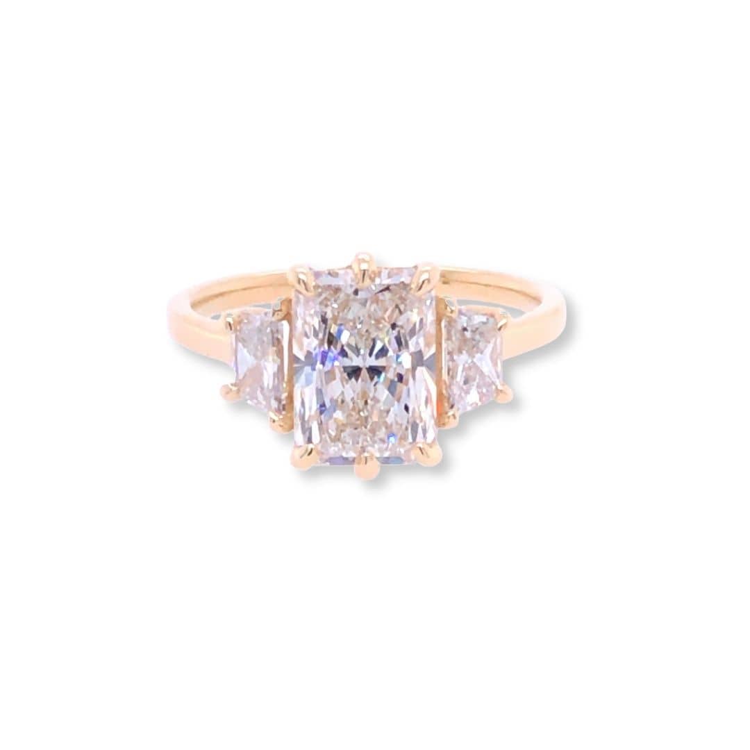 custom designed diamond engagement ring_lab grown diamonds__long Island_New York_ Custom Jewelry Design