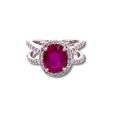 diamond engagement ring alternatives, ruby center for engagement ring, custom jeweler near me, long island, new york